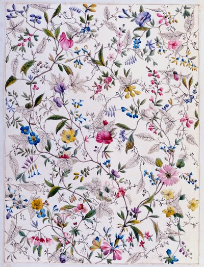 Motif textile, vers 1788-92 - William Kilburn